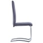 Freischwinger 2 Stk. Grau Wildleder-Optik Freischwinger 2 Stk. Grau Wildleder-Optik