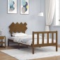 vidaXL Massivholzbett mit Kopfteil Honigbraun 90x200 cm vidaXL Massivholzbett mit Kopfteil Honigbraun 90x200 cm