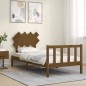 vidaXL Massivholzbett mit Kopfteil Honigbraun 90x200 cm vidaXL Massivholzbett mit Kopfteil Honigbraun 90x200 cm