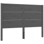 vidaXL Massivholzbett mit Kopfteil Grau 140x190 cm vidaXL Massivholzbett mit Kopfteil Grau 140x190 cm