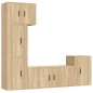 vidaXL 5-tlg. TV-Schrank-Set Sonoma-Eiche Holzwerkstoff vidaXL 5-tlg. TV-Schrank-Set Sonoma-Eiche Holzwerkstoff