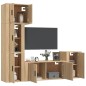 vidaXL 5-tlg. TV-Schrank-Set Sonoma-Eiche Holzwerkstoff vidaXL 5-tlg. TV-Schrank-Set Sonoma-Eiche Holzwerkstoff