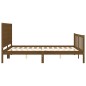 vidaXL Massivholzbett mit Kopfteil Honigbraun 160x200 cm vidaXL Massivholzbett mit Kopfteil Honigbraun 160x200 cm