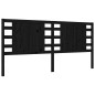 vidaXL Massivholzbett mit Kopfteil Schwarz 200x200 cm vidaXL Massivholzbett mit Kopfteil Schwarz 200x200 cm