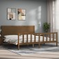 vidaXL Massivholzbett mit Kopfteil Honigbraun 200x200 cm vidaXL Massivholzbett mit Kopfteil Honigbraun 200x200 cm