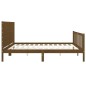 vidaXL Massivholzbett mit Kopfteil Honigbraun 200x200 cm vidaXL Massivholzbett mit Kopfteil Honigbraun 200x200 cm