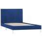 Bettgestell Blau Stoff 90×200 cm Bettgestell Blau Stoff 90×200 cm