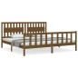 vidaXL Massivholzbett mit Kopfteil Honigbraun 200x200 cm vidaXL Massivholzbett mit Kopfteil Honigbraun 200x200 cm