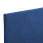 Bettgestell Blau Stoff 90×200 cm Bettgestell Blau Stoff 90×200 cm