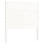 vidaXL Massivholzbett mit Kopfteil Weiß 90x200 cm vidaXL Massivholzbett mit Kopfteil Weiß 90x200 cm