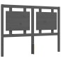 vidaXL Massivholzbett mit Kopfteil Grau 140x200 cm vidaXL Massivholzbett mit Kopfteil Grau 140x200 cm