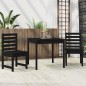 vidaXL 3-tlg. Garten-Bistro-Set Schwarz Massivholz Kiefer