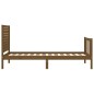 vidaXL Massivholzbett mit Kopfteil Honigbraun 100x200 cm vidaXL Massivholzbett mit Kopfteil Honigbraun 100x200 cm