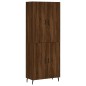 Highboard Braun Eichen-Optik 69,5x34x180 cm Holzwerkstoff Highboard Braun Eichen-Optik 69,5x34x180 cm Holzwerkstoff