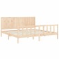 vidaXL Massivholzbett mit Kopfteil 200x200 cm vidaXL Massivholzbett mit Kopfteil 200x200 cm