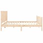 vidaXL Massivholzbett mit Kopfteil 200x200 cm vidaXL Massivholzbett mit Kopfteil 200x200 cm