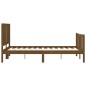 vidaXL Massivholzbett mit Kopfteil Honigbraun 120x200 cm vidaXL Massivholzbett mit Kopfteil Honigbraun 120x200 cm