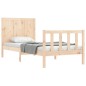 vidaXL Massivholzbett mit Kopfteil 90x200 cm vidaXL Massivholzbett mit Kopfteil 90x200 cm
