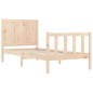 vidaXL Massivholzbett mit Kopfteil 90x200 cm vidaXL Massivholzbett mit Kopfteil 90x200 cm