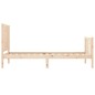 vidaXL Massivholzbett mit Kopfteil 90x200 cm vidaXL Massivholzbett mit Kopfteil 90x200 cm