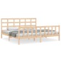 vidaXL Massivholzbett mit Kopfteil 200x200 cm vidaXL Massivholzbett mit Kopfteil 200x200 cm