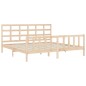 vidaXL Massivholzbett mit Kopfteil 200x200 cm vidaXL Massivholzbett mit Kopfteil 200x200 cm