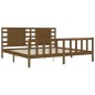 vidaXL Massivholzbett mit Kopfteil Honigbraun 200x200 cm vidaXL Massivholzbett mit Kopfteil Honigbraun 200x200 cm