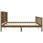 vidaXL Massivholzbett mit Kopfteil Honigbraun 200x200 cm vidaXL Massivholzbett mit Kopfteil Honigbraun 200x200 cm