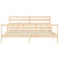 vidaXL Bettgestell mit Kopfteil 180x200 cm Massivholz vidaXL Bettgestell mit Kopfteil 180x200 cm Massivholz