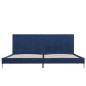 vidaXL Bettgestell Blau Stoff 180 x 200 cm vidaXL Bettgestell Blau Stoff 180 x 200 cm
