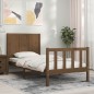 vidaXL Massivholzbett mit Kopfteil Honigbraun 100x200 cm vidaXL Massivholzbett mit Kopfteil Honigbraun 100x200 cm