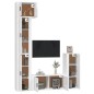 vidaXL 5-tlg. TV-Schrank-Set Hochglanz-Weiß Holzwerkstoff vidaXL 5-tlg. TV-Schrank-Set Hochglanz-Weiß Holzwerkstoff
