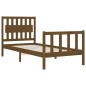 vidaXL Massivholzbett mit Kopfteil Honigbraun 90x200 cm vidaXL Massivholzbett mit Kopfteil Honigbraun 90x200 cm