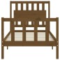 vidaXL Massivholzbett mit Kopfteil Honigbraun 90x200 cm vidaXL Massivholzbett mit Kopfteil Honigbraun 90x200 cm