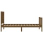 vidaXL Massivholzbett mit Kopfteil Honigbraun 90x200 cm vidaXL Massivholzbett mit Kopfteil Honigbraun 90x200 cm