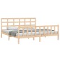 vidaXL Bettgestell mit Kopfteil 180x200 cm Massivholz vidaXL Bettgestell mit Kopfteil 180x200 cm Massivholz