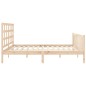 vidaXL Bettgestell mit Kopfteil 180x200 cm Massivholz vidaXL Bettgestell mit Kopfteil 180x200 cm Massivholz
