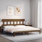 vidaXL Massivholzbett mit Kopfteil Honigbraun 200x200 cm vidaXL Massivholzbett mit Kopfteil Honigbraun 200x200 cm
