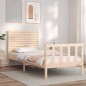 vidaXL Massivholzbett mit Kopfteil 90x200 cm vidaXL Massivholzbett mit Kopfteil 90x200 cm