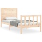 vidaXL Massivholzbett mit Kopfteil 90x200 cm vidaXL Massivholzbett mit Kopfteil 90x200 cm