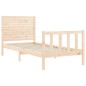 vidaXL Massivholzbett mit Kopfteil 90x200 cm vidaXL Massivholzbett mit Kopfteil 90x200 cm