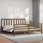 vidaXL Massivholzbett mit Kopfteil Honigbraun 200x200 cm vidaXL Massivholzbett mit Kopfteil Honigbraun 200x200 cm