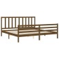 vidaXL Massivholzbett mit Kopfteil Honigbraun 200x200 cm vidaXL Massivholzbett mit Kopfteil Honigbraun 200x200 cm