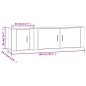 vidaXL 2-tlg. TV-Schrank-Set Hochglanz-Weiß Holzwerkstoff vidaXL 2-tlg. TV-Schrank-Set Hochglanz-Weiß Holzwerkstoff