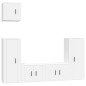 vidaXL 5-tlg. TV-Schrank-Set Weiß Holzwerkstoff vidaXL 5-tlg. TV-Schrank-Set Weiß Holzwerkstoff