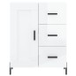 Highboard Hochglanz-Weiß 69,5x34x180 cm Holzwerkstoff Highboard Hochglanz-Weiß 69,5x34x180 cm Holzwerkstoff