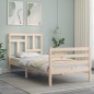 vidaXL Massivholzbett mit Kopfteil 90x200 cm vidaXL Massivholzbett mit Kopfteil 90x200 cm