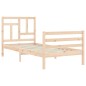 vidaXL Massivholzbett mit Kopfteil 90x200 cm vidaXL Massivholzbett mit Kopfteil 90x200 cm