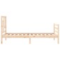 vidaXL Massivholzbett mit Kopfteil 90x200 cm vidaXL Massivholzbett mit Kopfteil 90x200 cm