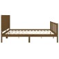 vidaXL Massivholzbett mit Kopfteil Honigbraun 200x200 cm vidaXL Massivholzbett mit Kopfteil Honigbraun 200x200 cm
